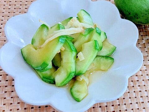 子メロンの漬け物!摘果スイカも!